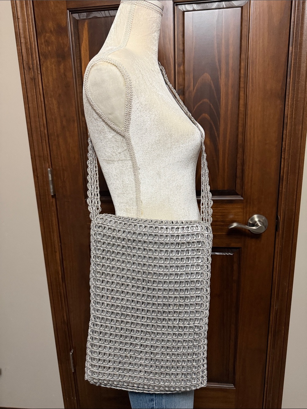 “Pop tab” purse by aluminum